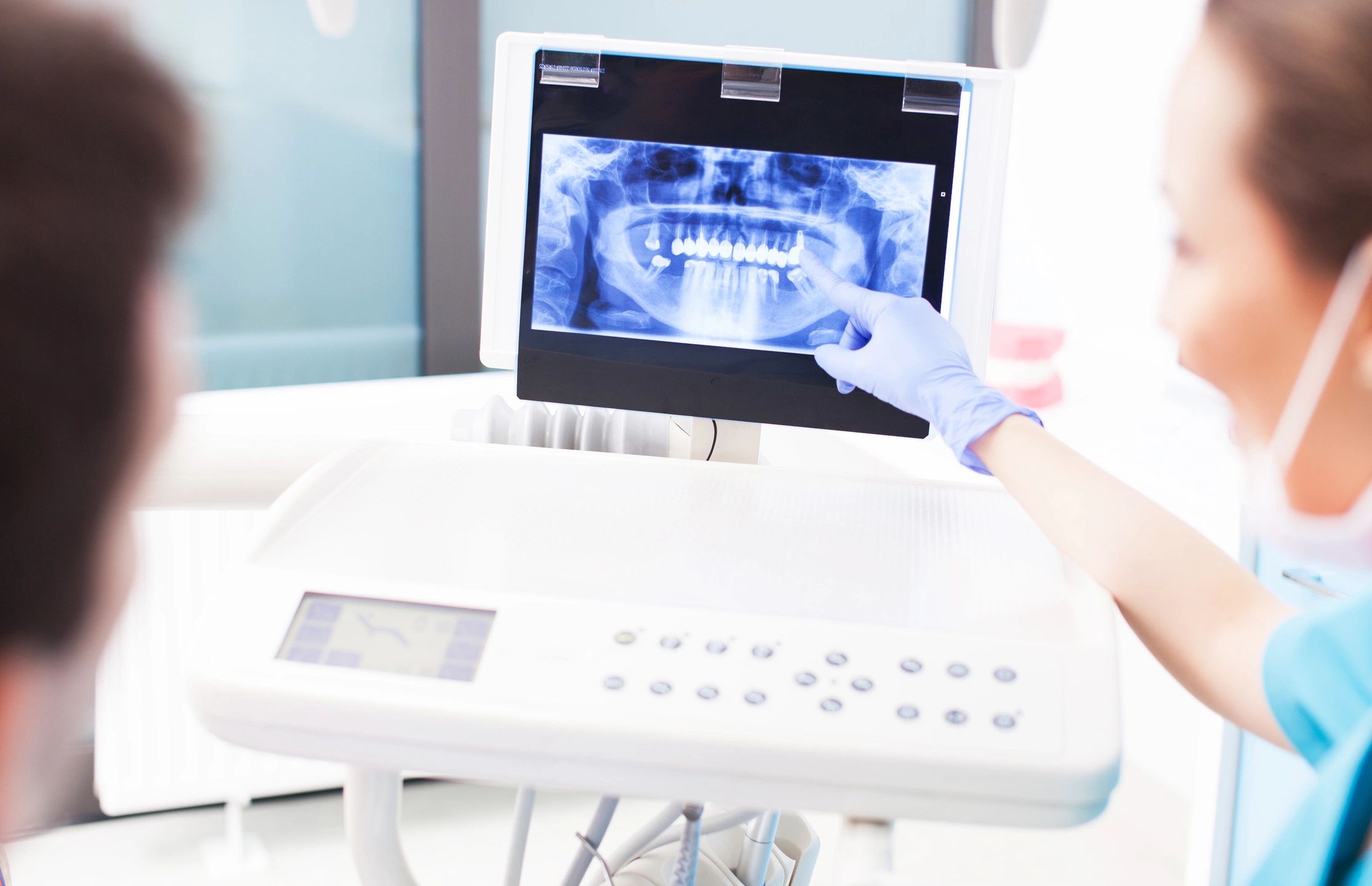 dentist office with digital x-ray machine